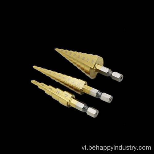 Sedeta 3PCS Unibit Titanium HSS công nghiệp